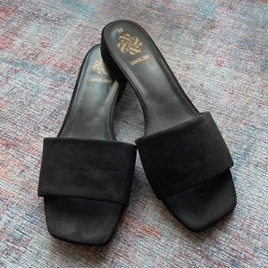 Sam & Libby Karissa Slide Sandal Black Sz 10 - Excellent Condition Like New
